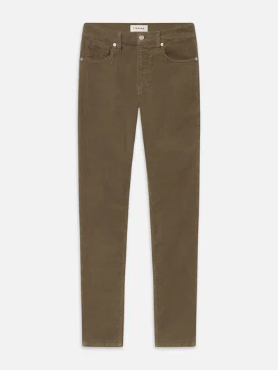 Frame Men's Modern Straight Corduroy Jeans In Brown