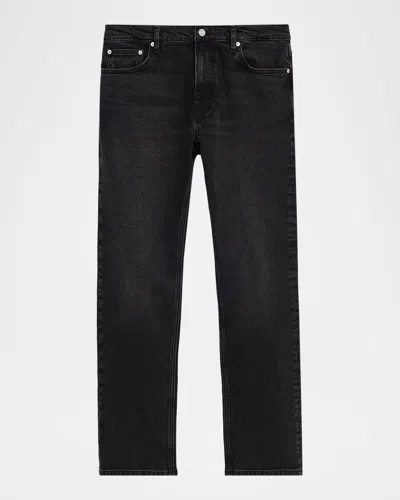 Frame Men's Modern Straight Denim Jeans In Black