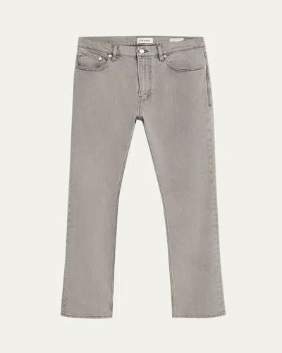 Frame Men's Modern Straight Denim Jeans In Gray