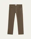 Frame Modern Straight Leg Five-pocket Twill Pants In Green