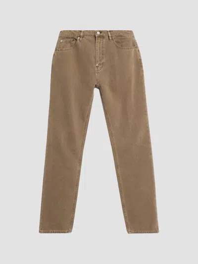 Frame Men's Modern Straight-leg Jeans In Brown