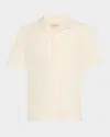 Frame Men's Open Weave Camp Shirt In Cream