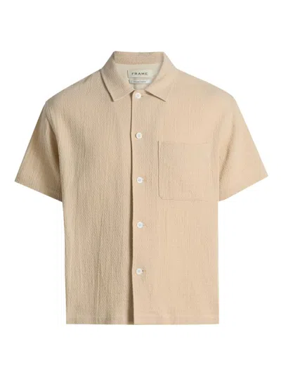 Frame Cotton-corduroy Shirt In Beige