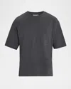 Frame Men's Pique Relaxed-fit Pocket T-shirt In Gray