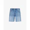 Frame Vintage Raw-hem Regular-fit Denim Shorts In Raywood