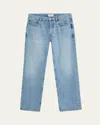 Frame Relaxed Straight Leg Jeans In Jefferson