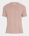 Frame Relaxed Cotton T-shirt In Dusty Pink