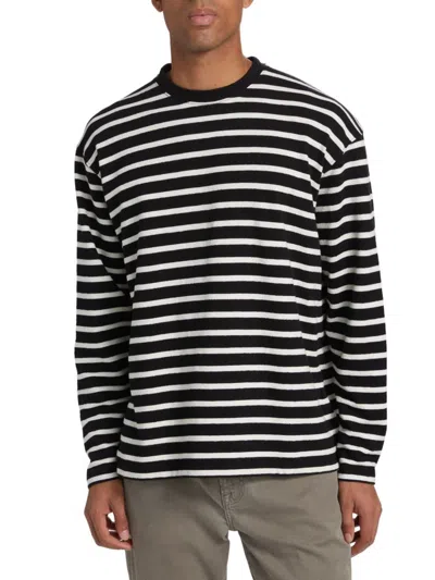 Frame Men's Relaxed-fit Striped T-shirt In Multi