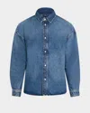 Frame Men's Relaxed Heavy Denim Shirt In Dreams