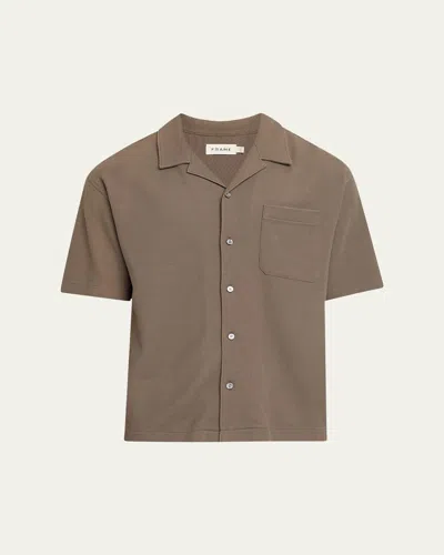 Frame Men's Relaxed Jacquard Camp Shirt