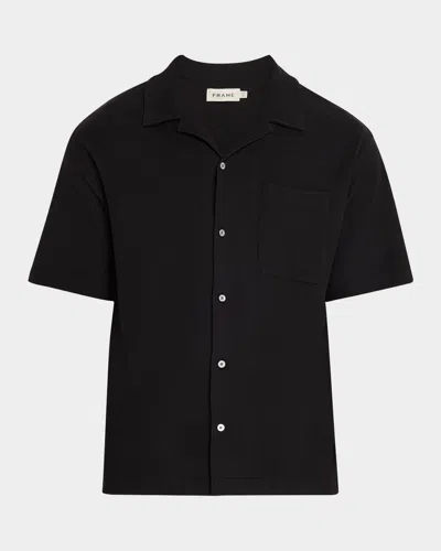 FRAME MEN'S RELAXED JACQUARD CAMP SHIRT