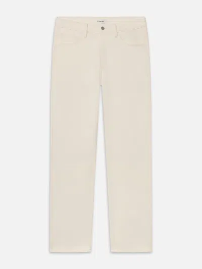 Frame Modern Straight Denim Jeans In White