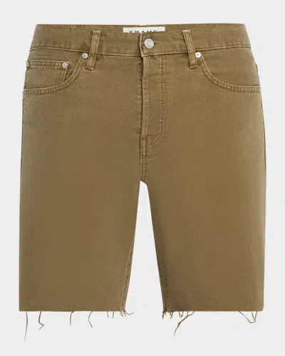 FRAME MEN'S RELAXED RAW HEM SHORTS
