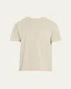 Frame Men's Relaxed Vintage Washed Tee In Vintage Smoke Biege