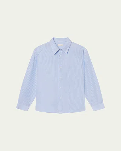 Frame Men's Relaxed-fit Stripe Button-down Shirt In Blue