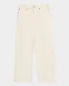 Frame Mens Baggy Jeans In Off White Grind