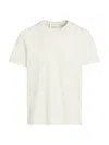 Frame Logo Cotton T-shirt In White Canvas