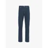 FRAME MENS SLATE BLUE L'HOMME SLIM CORDUROY STRAIGHT-LEG SLIM-FIT STRETCH-COTTON TROUSERS