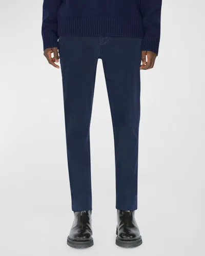 Frame Men's Slim Twill Chino Pants In Navy