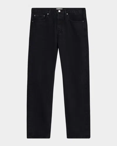 Frame Men's Straight-fit Black Denim Jeans
