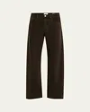 Frame Men's Straight-leg Jeans In Dark Chocolate