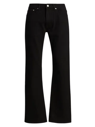 Frame Men's Stretch Mid-rise Bootcut Jeans In Black