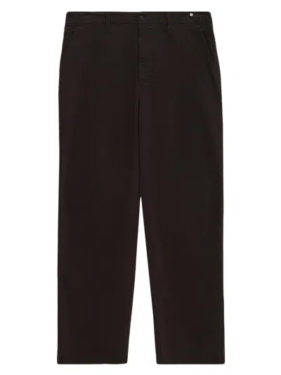 Frame Men's Stretch-cotton Chino Pants In Chocolate
