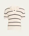 Frame Men's Striped Polo Sweater