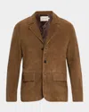 Frame Suede Blazer In Brown