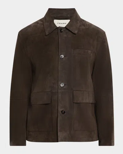 FRAME MEN'S SUEDE CHORE COAR