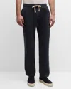 Frame Cotton Drawstring Pants In Navy