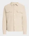 Frame Men's Tweed Overshirt In Dove Tweed