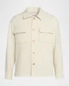 Frame Tweed Casual Jacket In White