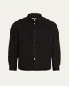 Frame Men's Relaxed Denim Shirt In Black