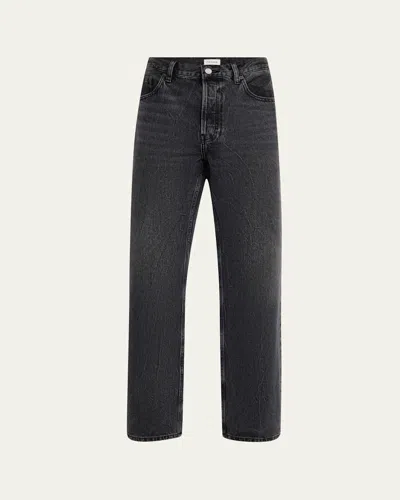 FRAME MEN'S WASHED DENIM RELAXED JEANS