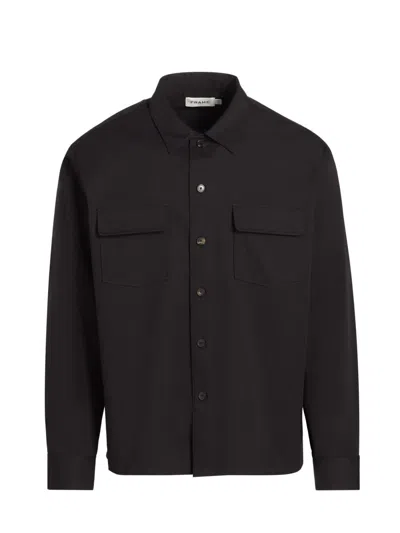 FRAME MEN'S WASHED DOUBLE FLAP POCKET OVERSHIRT