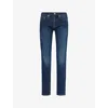 Frame Mens West View L'homme Slim-fit Stretch-denim Jeans In Blue