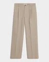 Frame Men's Wide Leg Wool Trousers