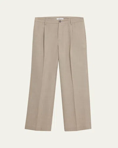 FRAME MEN'S WIDE LEG WOOL TROUSERS