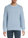 Frame Cotton-wool Sweater In Light Blue