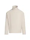 Frame Men's Wool Half-zip Overshirt Jacket In Neutral
