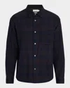 Frame Long Sleeve Button Front Wool Shirt In Multi