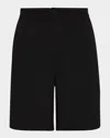 Frame Relaxed Wool Shorts In Black