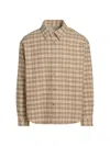 Frame Men's Wool-blend Plaid Overshirt In Multi