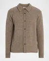 Frame Yak And Wool Cardigan In Brown