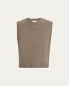 Frame Yak And Wool Sweater Vest In Neutral