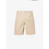 Frame Mens Raw-hem Relaxed-fit Denim Shorts Beach Sand In Beach Sand