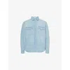 Frame Mens Modern Western Patch-pocket Denim Shirt Calabasas In Calabasas