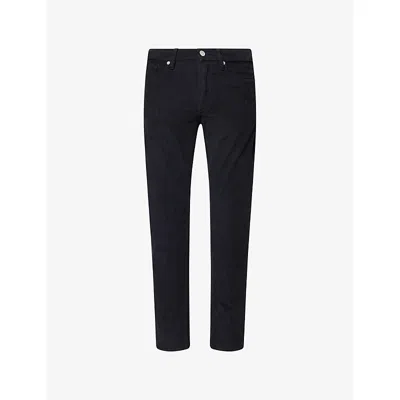 Frame Mens Dark Navy L'homme Slim-leg Corduroy Trousers In Blue