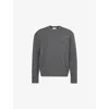 Frame Mens Crew-neck Relaxed-fit Wool And Cashmere-blend Jumper Light Grey Melange In Light Grey Melange